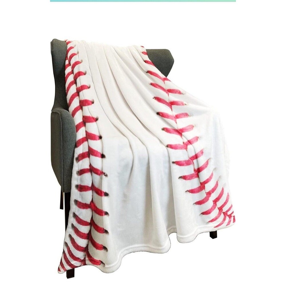 Soft Flannel Sport Ball Throw Blanket Gifts for Boys and Adults Cozy Blanket